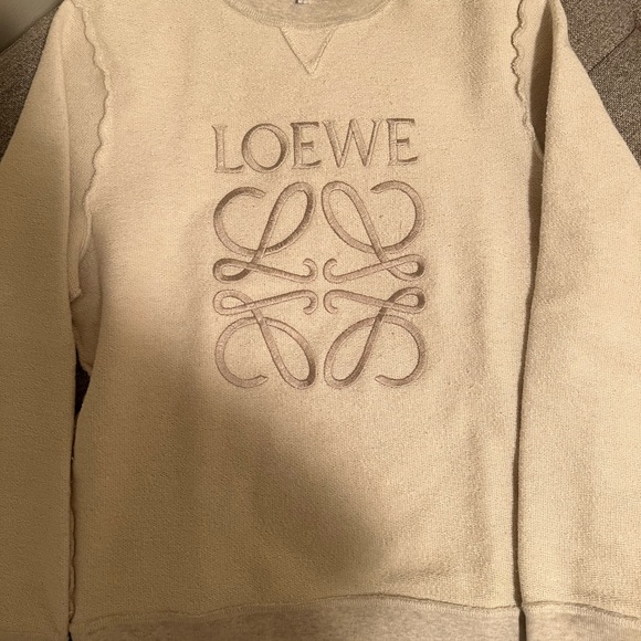 Authentic Loewe Embroidered Anagram Graphic Print Sweatshirt - Picture 1 of 5